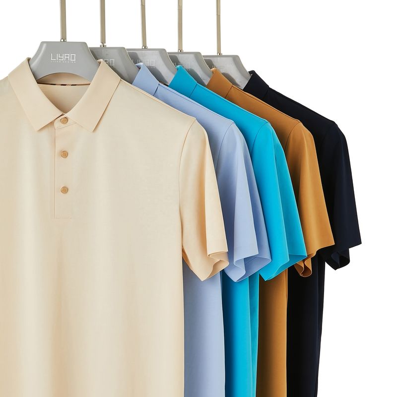 Camiseta de golf POLO Moda Corte superior Camiseta sencilla bordada Impresión masculina aceptable