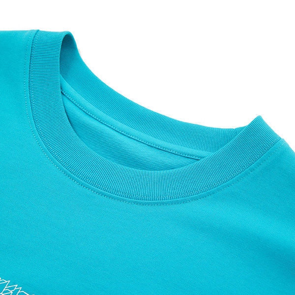 Patrones personalizables Antiarrugas Tejido esencial de algodón camisetas masculinas para la comodidad