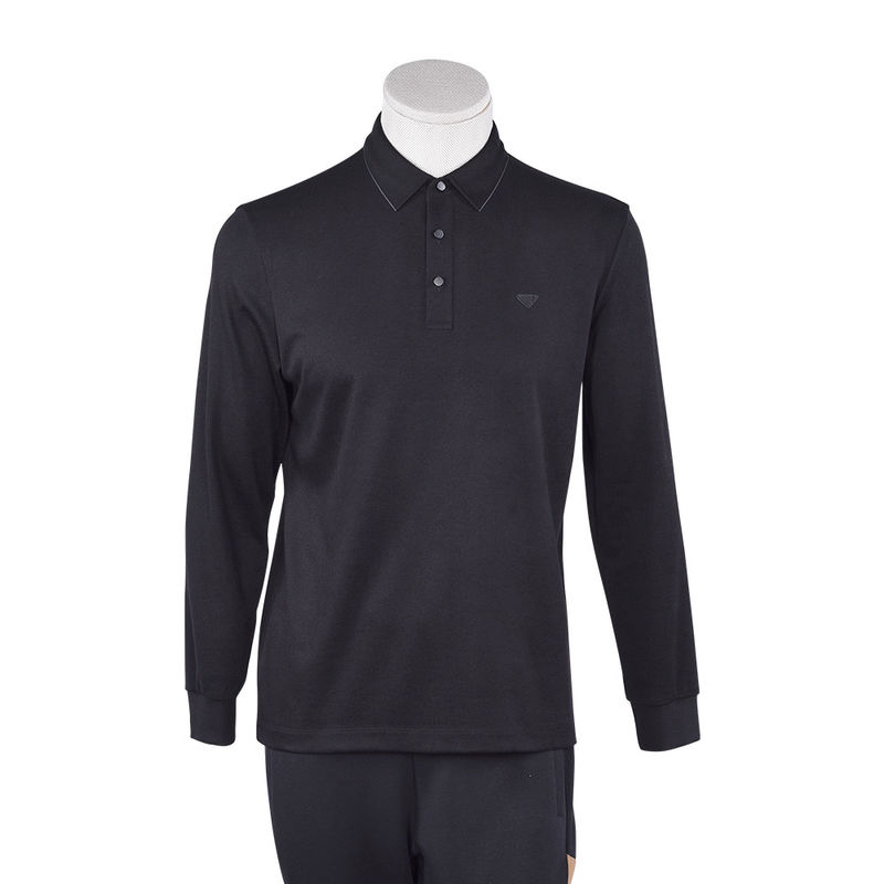 Impresión de logotipo personalizado de camisetas y polos masculinos originales con un color sencillo esencial