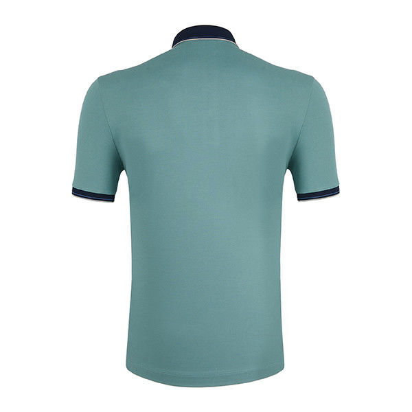 Tejido de algodón camisetas de polo personalizadas bordadas Wicking de humedad para trabajo informal