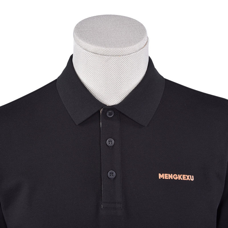 Camisetas de polo transpirables de secado rápido para hombres de algodón diseño personalizado longitud regular