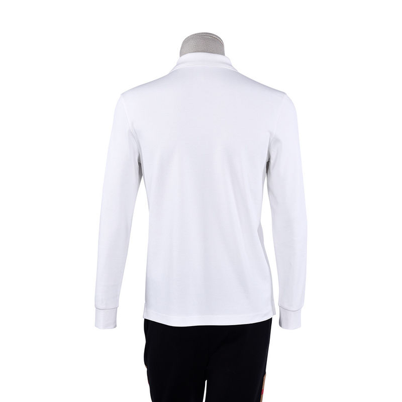 100% de algodón/ 95% 5% de espandéx camiseta de manga corta masculina de polo con logotipo de bordado personalizado
