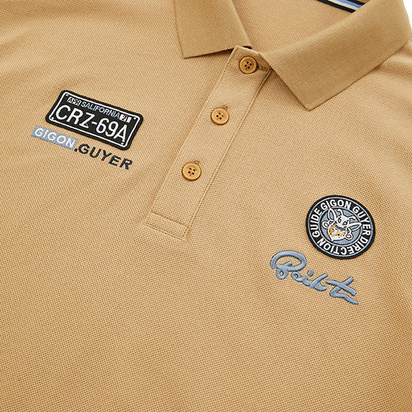 Camisas de polo personalizadas de alta elasticidad y transpirables con logotipo bordado para ropa masculina