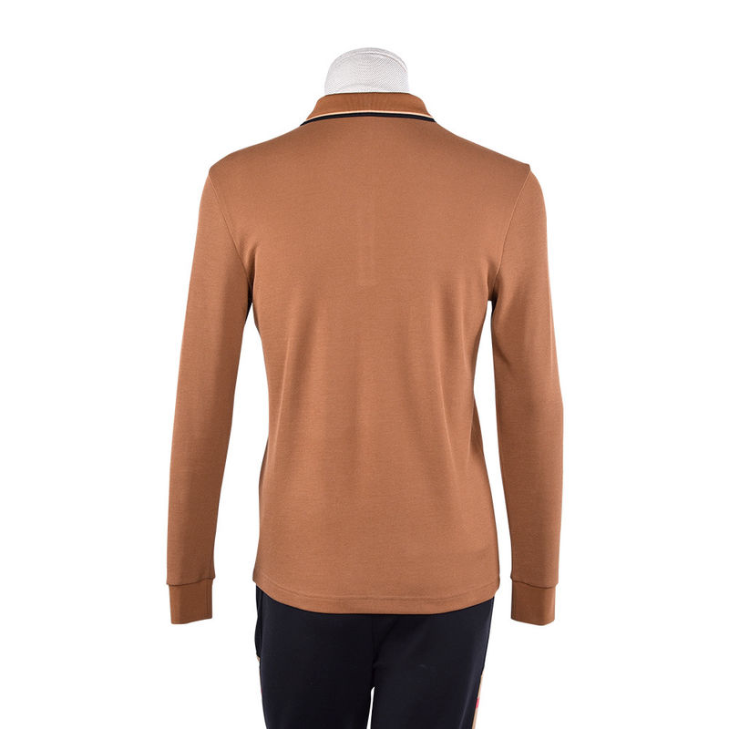 Camiseta de polo impresa de moda masculina de algodón 100% con diseño dinámico y detección de agujas