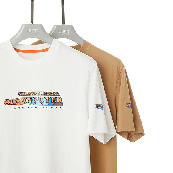 Logotipo patrón camiseta masculina 100% de tejido de algodón para S-6XL más tamaño y ajuste personalizado