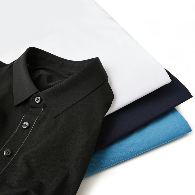 Camiseta de polo de algodón suave para hombres con un peso de tela de 170-210 gramos