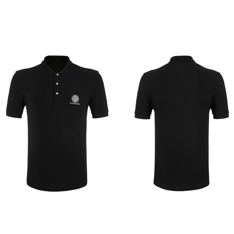 Camisas de polo de gimnasio para hombres con 100% algodón / 95% 5% tela de spandex color personalizado