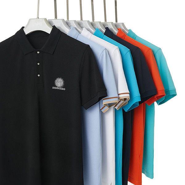 Camiseta deportiva transpirable personalizable Método de tejido de punto para camisetas masculinas gimnasio de polo