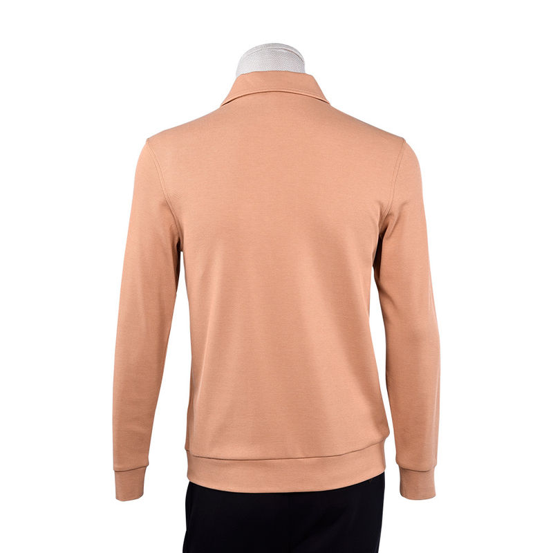 Temporada de otoño Camisa de polo impermeable de manga completa para hombres colores personalizados 170-210 gramos
