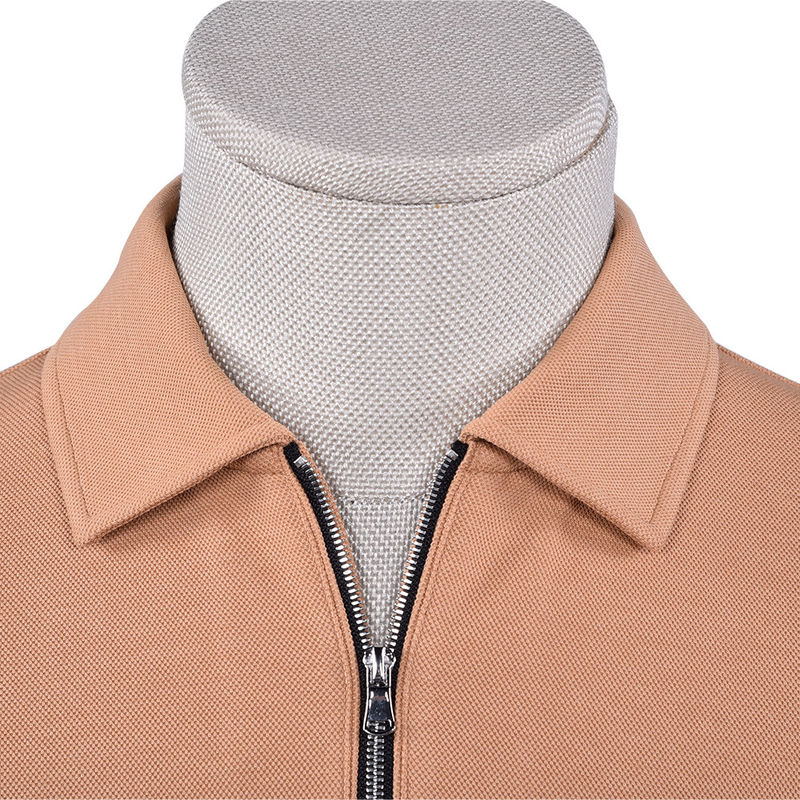 Temporada de otoño Camisa de polo impermeable de manga completa para hombres colores personalizados 170-210 gramos
