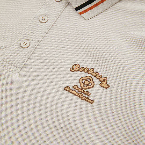 Golf Slim Camisas de polo para hombres 100% de algodón con logotipo personalizado para uso casual