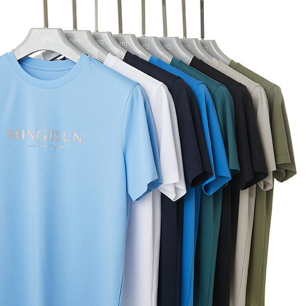 OEM ODM 100% de algodón camiseta de manga corta 300 Gsm con logotipo personalizado