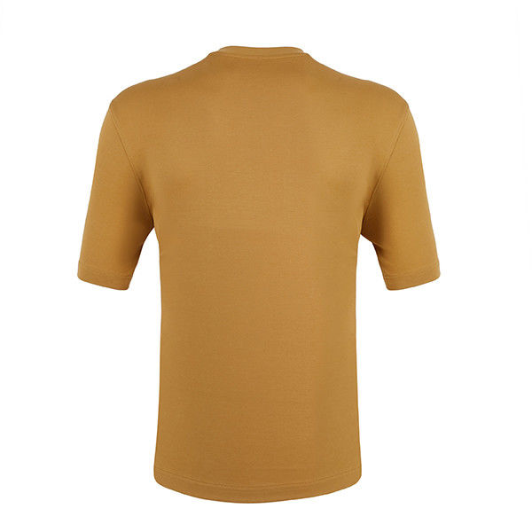 Logotipo personalizado Camiseta Blanca Naranja Para Hombre Estilo Casual con Diseño Simple de Tamaño Superior