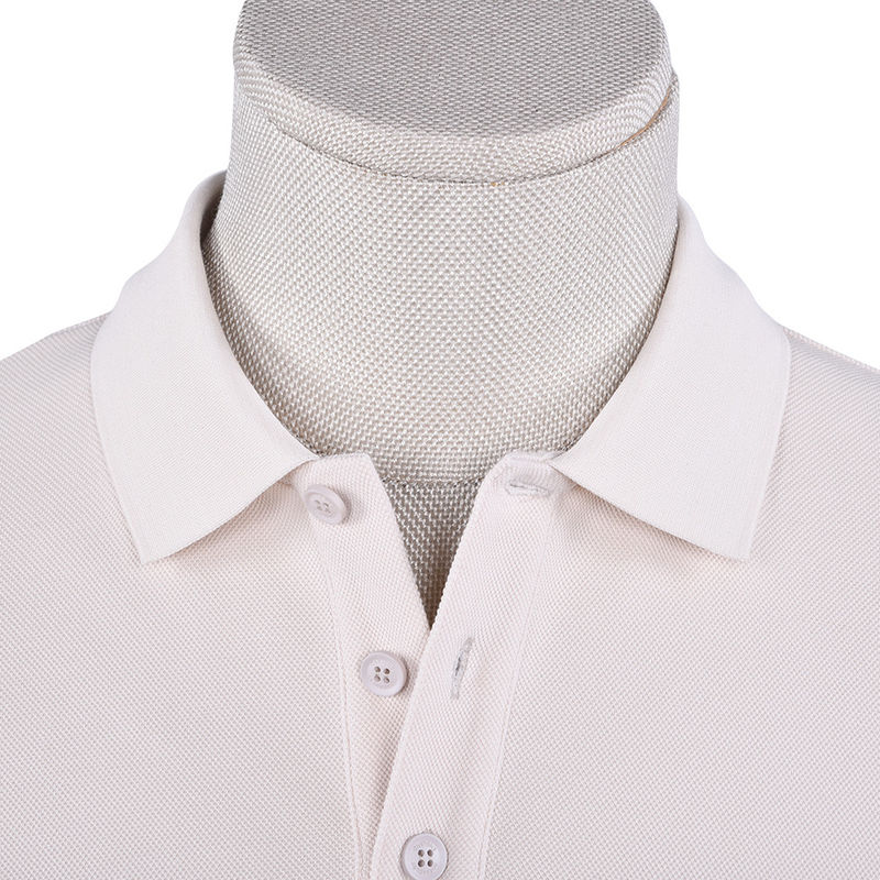 Logotipo personalizado Camisa de polo Slim Fit en negro con método de tejido de punto