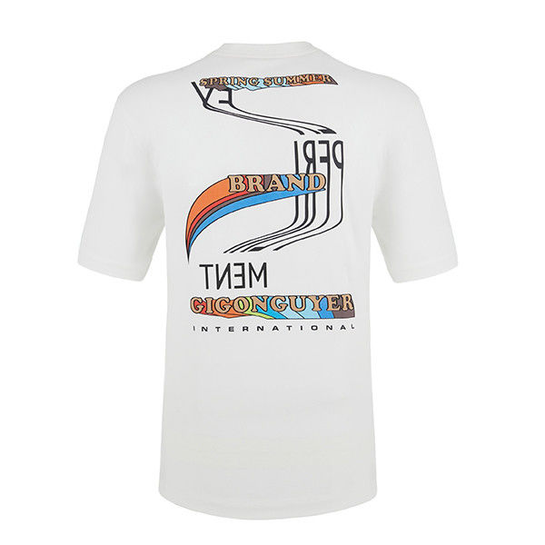 Camisetas de hombre bordadas a medida de 250 Gsm para uso diario en oficinas