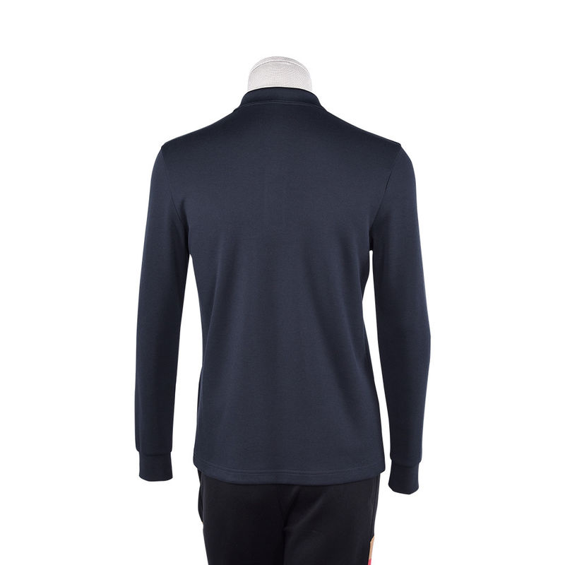 Camisa de polo con logotipo personalizado de temporada de otoño con cuello de color diferente e impresión aceptable