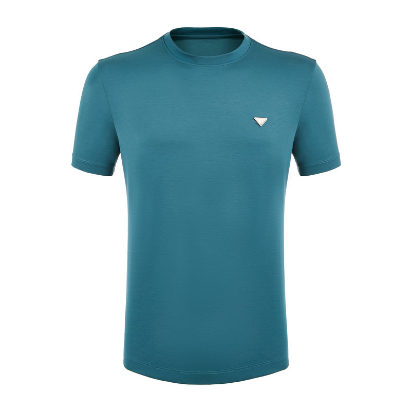 Primavera verano otoño temporada camisetas de cuello O sentirse bien diseñador 100% de algodón Impresión personalizada
