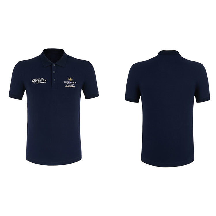 100% de algodón con un logotipo personalizado cómodo, camiseta de polo, tela 95% poliéster 5% spandex