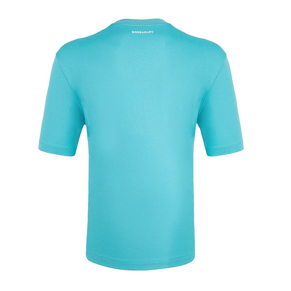 Diseño de impresión rápida de 250 gramos camiseta masculina para uso diario de oficina y deporte