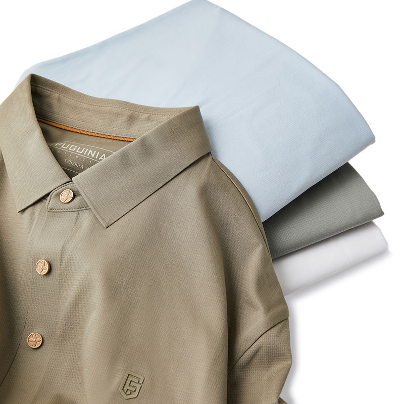 Camiseta de polo de cuello sin costura para hombres con diseño de logotipo personalizado
