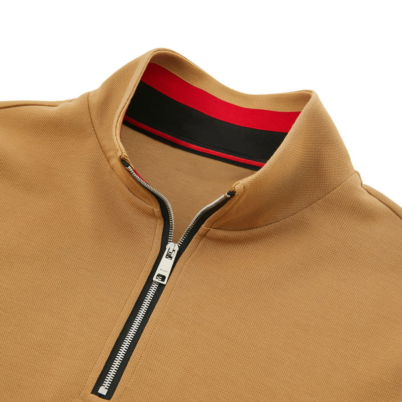 Camiseta de golf de manga larga para hombres en material 100% algodón Pique con sublimación completa