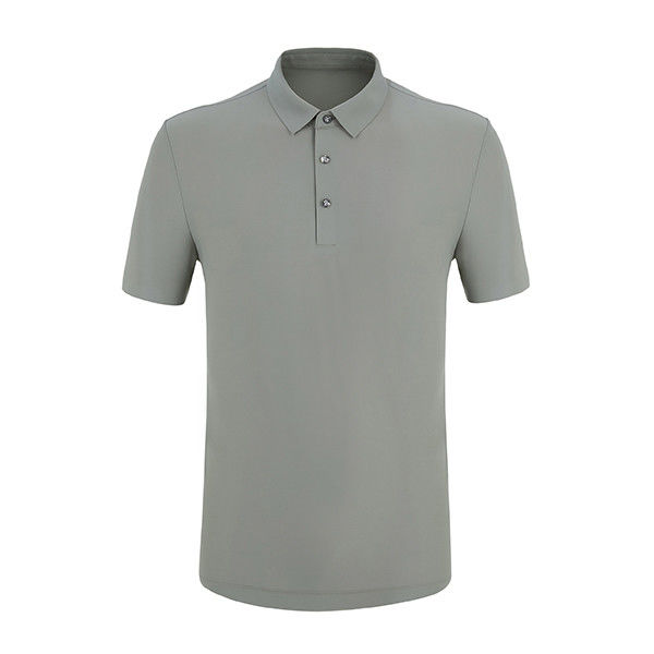 Camiseta de polo en blanco sin costura con logotipo personalizado Impresión de camisas de algodón