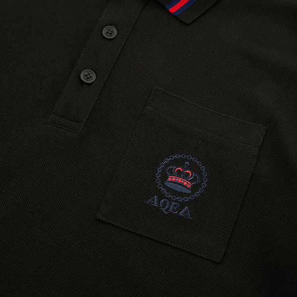 Camiseta con manga personalizada de polo de niños con bordados a rayas en algodón 100% para la temporada de verano