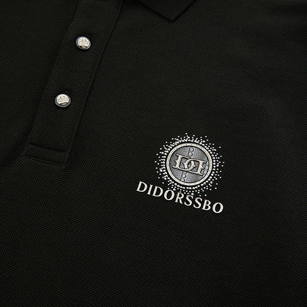 Camisetas de polo de golf de lujo de color personalizado para hombres Camiseta de polo de algodón 100% con logotipo