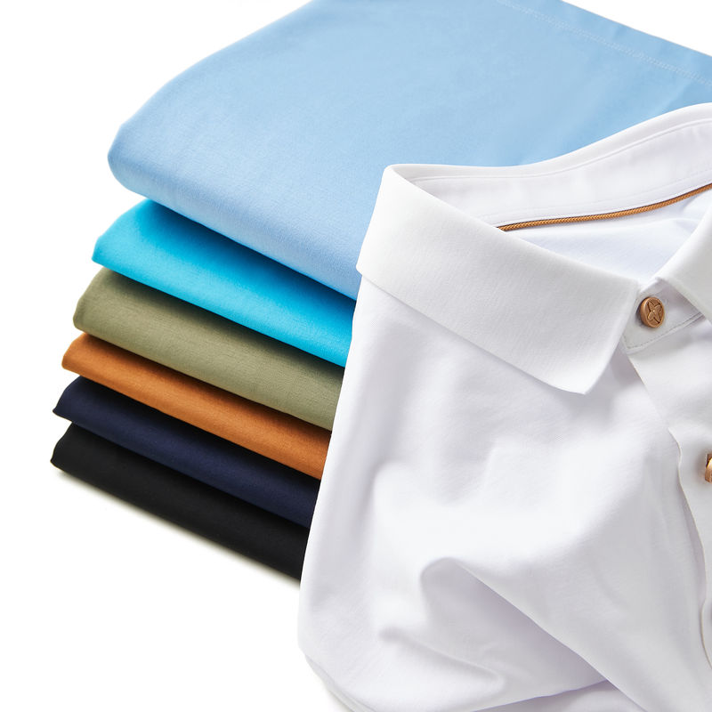 Logotipo de bordado personalizado sin costura camisetas de polo masculinas 100% de algodón camiseta de polo ODM masculino