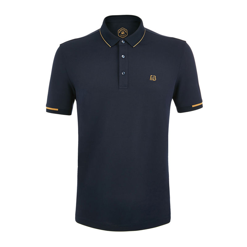 Apoyo 7 días Muestra de pedido Tiempo de entrega Logotipo de algodón de punto con manga corta camiseta de polo