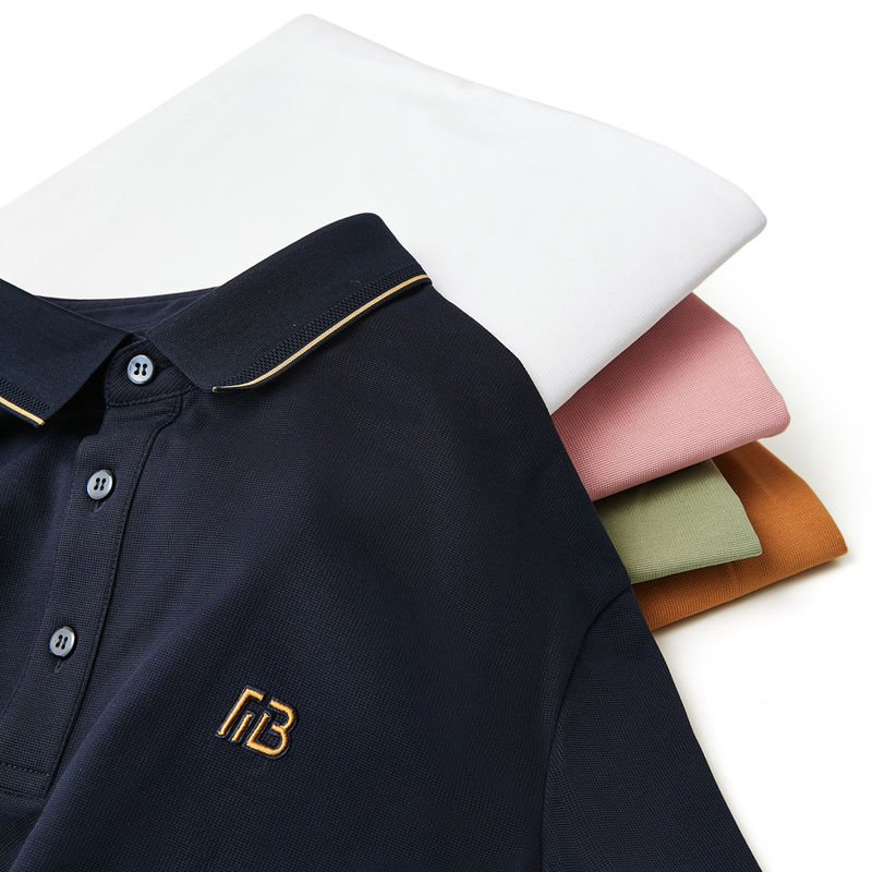 Apoyo 7 días Muestra de pedido Tiempo de entrega Logotipo de algodón de punto con manga corta camiseta de polo