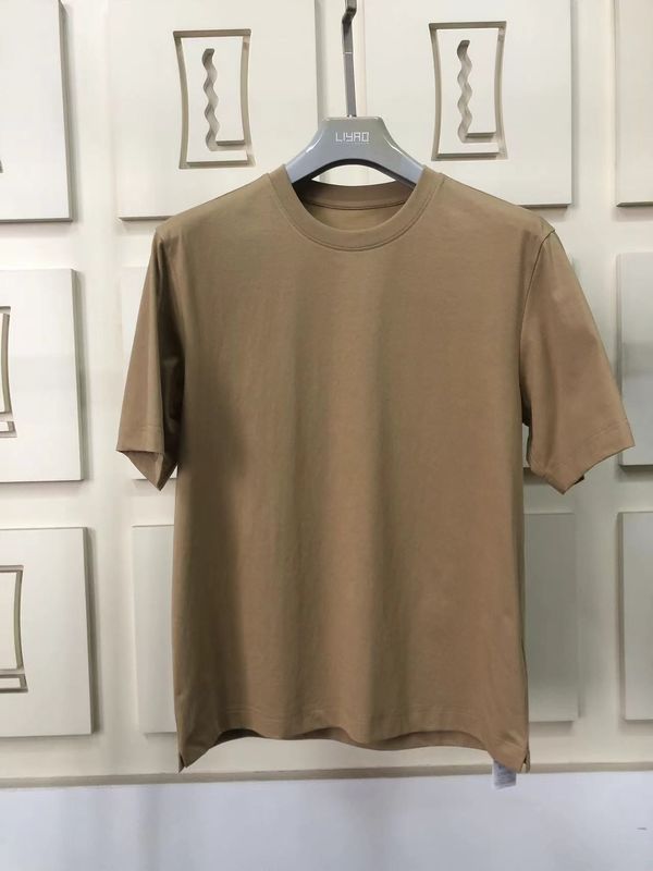 Camiseta de cuello redondo de tamaño grande 100% de algodón estándar ajustado LOGO 64168Y7068