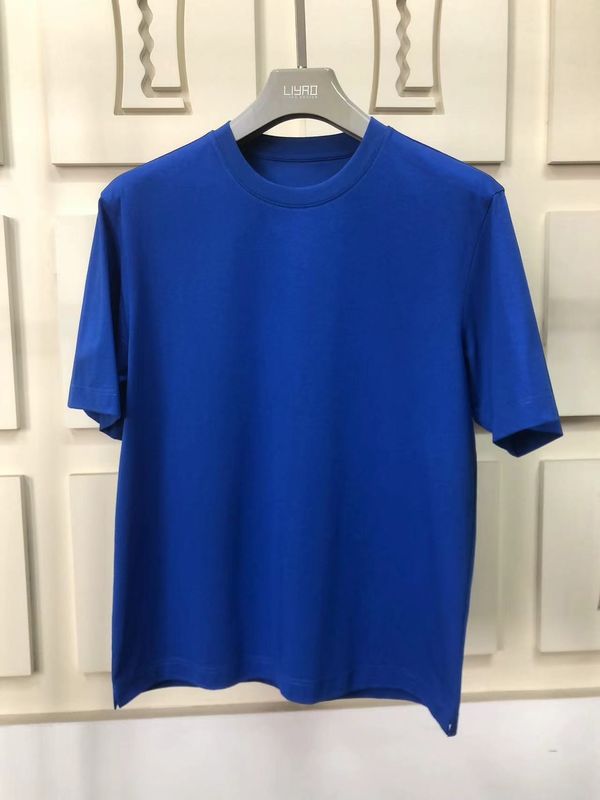 Camiseta de cuello redondo de tamaño grande 100% de algodón estándar ajustado LOGO 64168Y7068