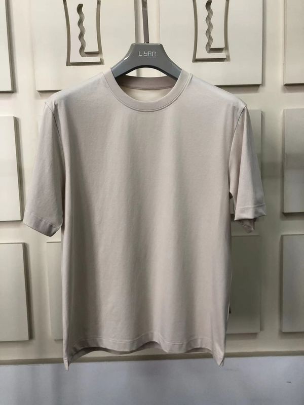 Camiseta de cuello redondo de tamaño grande 100% de algodón estándar ajustado LOGO 64168Y7068