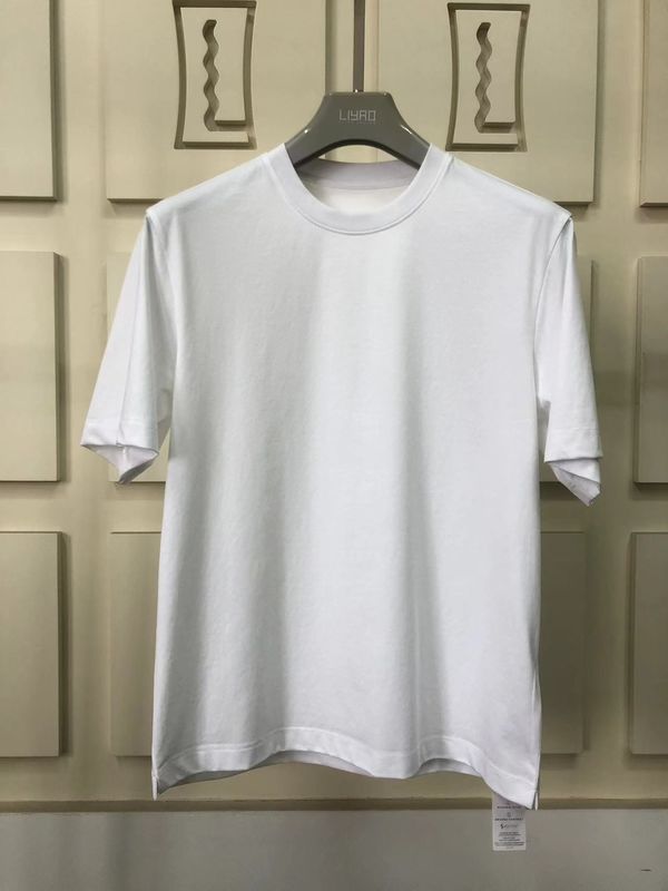 Camiseta de cuello redondo de tamaño grande 100% de algodón estándar ajustado LOGO 64168Y7068