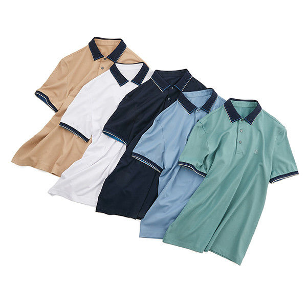Impresión de camiseta de polo de dos colores con manga corta Acceptable estilo casual para hombres