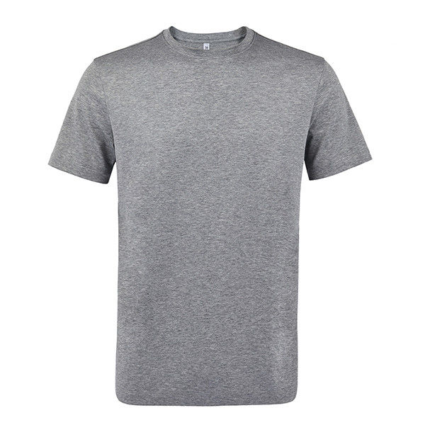 180 Gsm O-Neck camiseta estilo casual con logotipo diseño anti-pilling 100% algodón