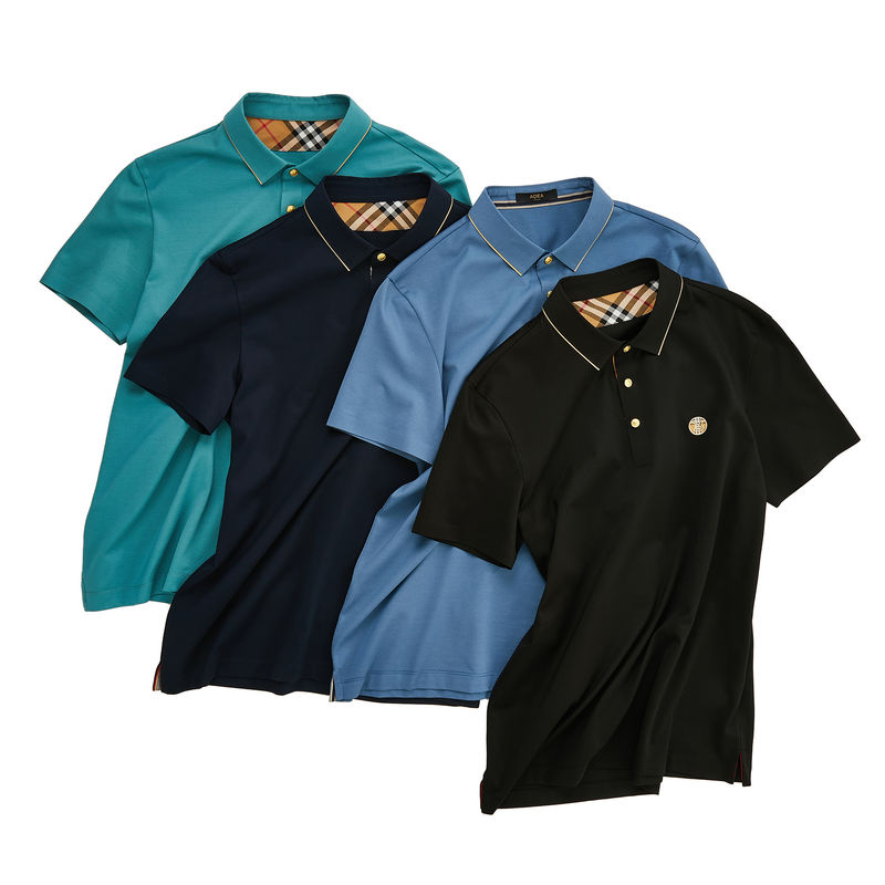 Camisa de polo de manga corta de tamaño grande para hombres Niños Tejido de punto Primavera Verano Otoño