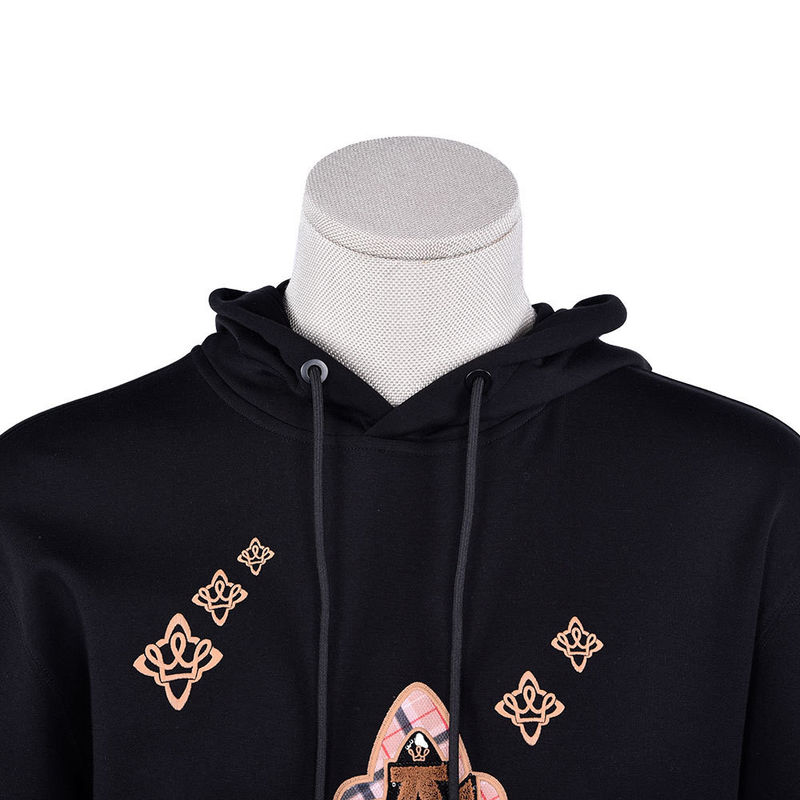 Logotipo personalizado Color de los hombres con capucha y pantalones Conjunto 100% de algodón Medios trajes para su ropa