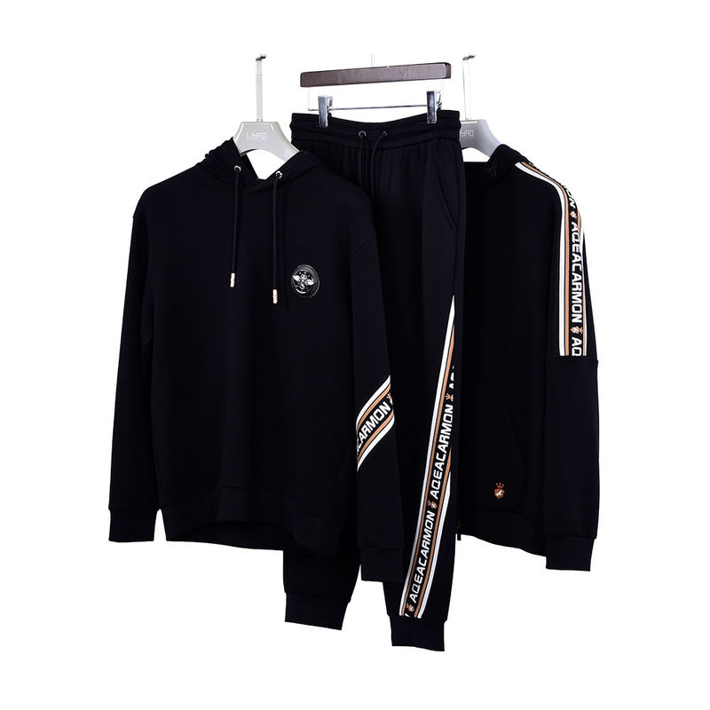 Color personalizado y tamaño a prueba de viento Hoodie masculino conjunto para diseño de logotipo personalizado ropa deportiva