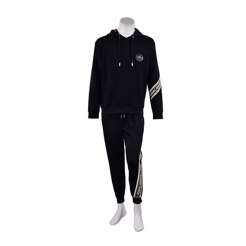 Color personalizado y tamaño a prueba de viento Hoodie masculino conjunto para diseño de logotipo personalizado ropa deportiva