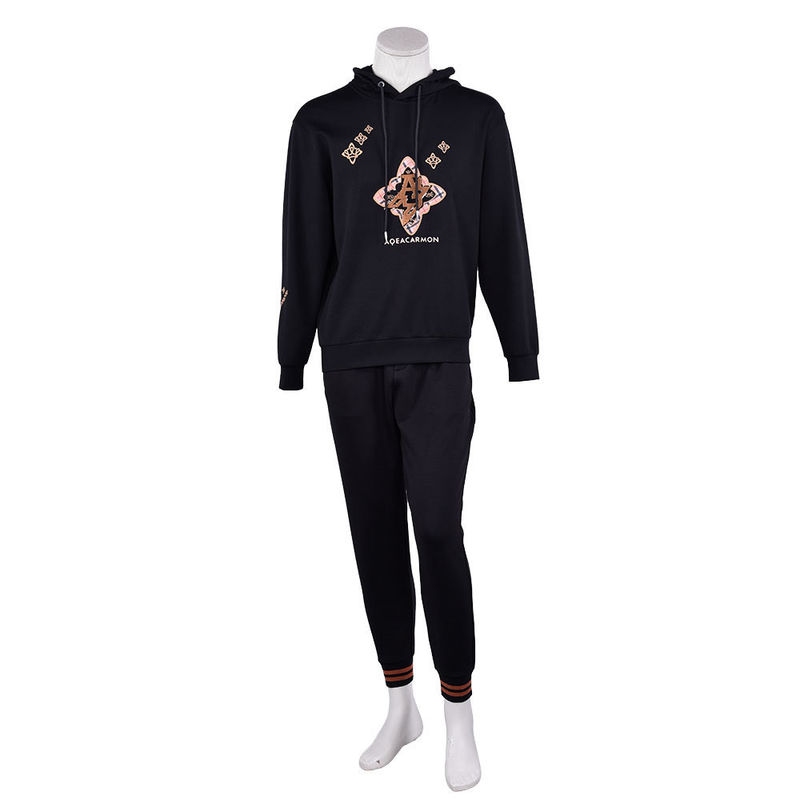 Jogging Cotton Hombres Hoodie Sudor Wicking Logotipo de patrón personalizado 450Gsm para deportes
