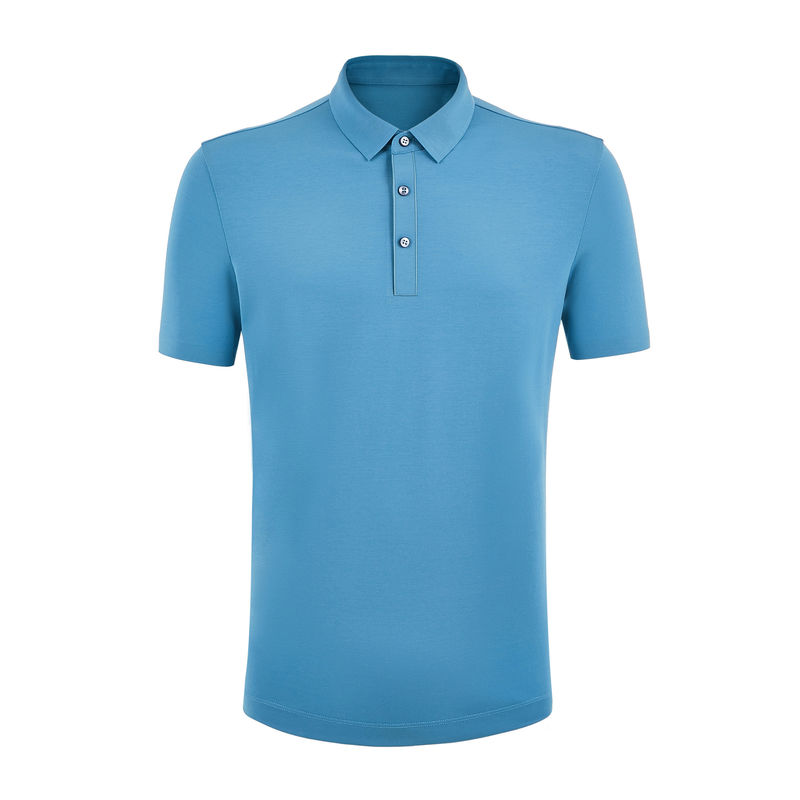 Camiseta de polo masculina de talla grande con manga corta, antiarrugas, camiseta de polo 100% algodón para deportes