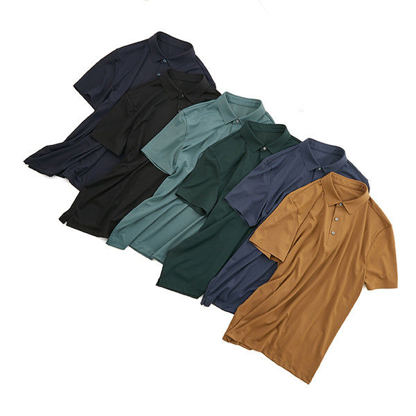 Impresión de logotipo personalizado 220 Gsm camisetas de polo para hombres sin costura camiseta de manga corta polo