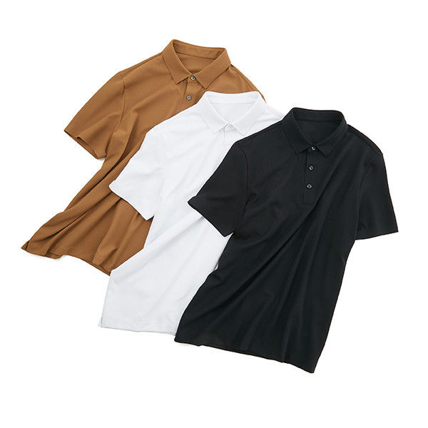Camiseta de polo antiarrugas de tela de punto para hombres con color personalizado y diseño de gran tamaño
