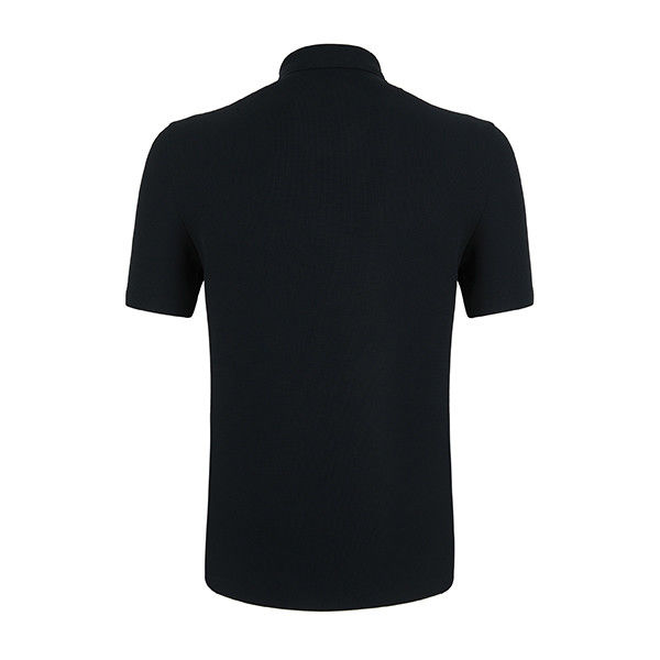 Camiseta de polo antiarrugas de tela de punto para hombres con color personalizado y diseño de gran tamaño