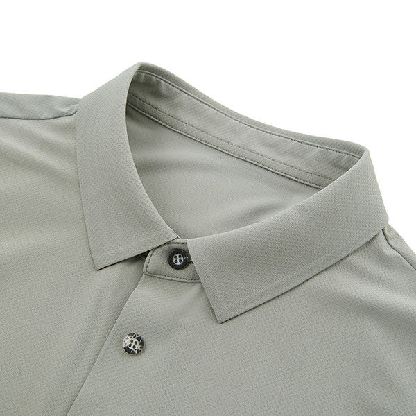 Logotipo de color personalizado camiseta de polo masculina de talla grande con diseño de malla rápida y transpirable