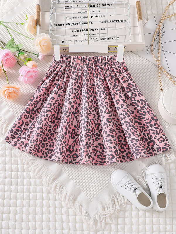 Chicas faldas cortas y vestidos leopardo Impreso en 91% de poliéster 9% de tela de spandex