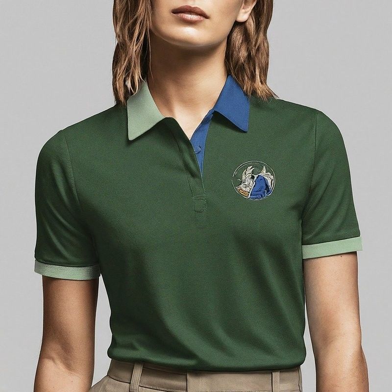 Casual Golf Camisas de Polo Multicolor de Mujeres personalizadas con logotipo bordado