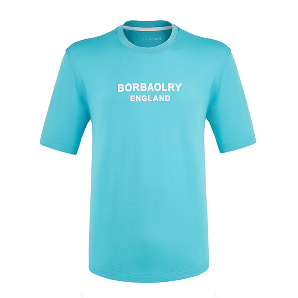 Etiqueta de logotipo personalizado Casual Cómodo Ropa de algodón sencilla Hombres Frío Sentimiento Anti-pillaje Negro Blanco Azul Cyan camiseta